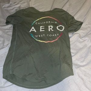 Green relaxed tee from Aeropostale